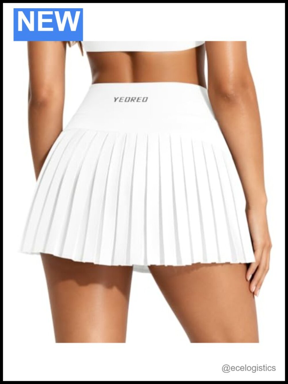 Womens Pleated Tennis Skort High Waist Golf Skirt with Pockets